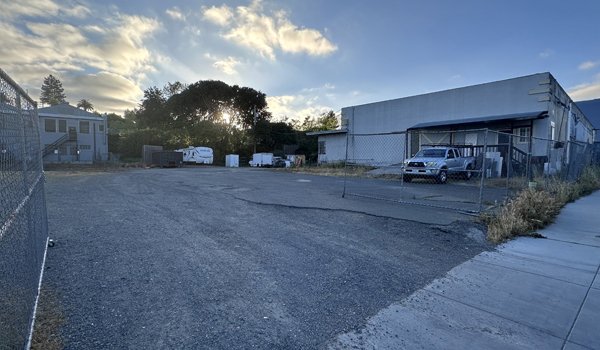 Parking Lot Serving 300 Water Street, a vacant property in downtown Petaluma